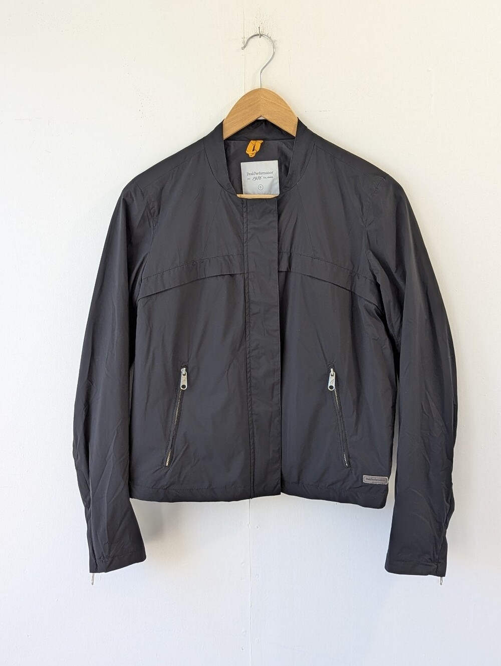 Peak Performance Black Women's Lightweight Full Zip Bomber Jacket Size Small